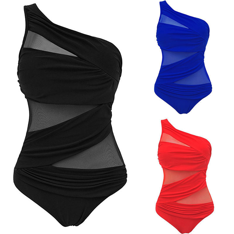 One Shoulder Monokini Plus