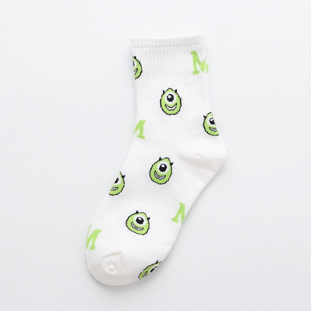 Disney cartoon Mickey Minnie Daisy Donald Duck cotton sweat-absorbent tube socks sports socks