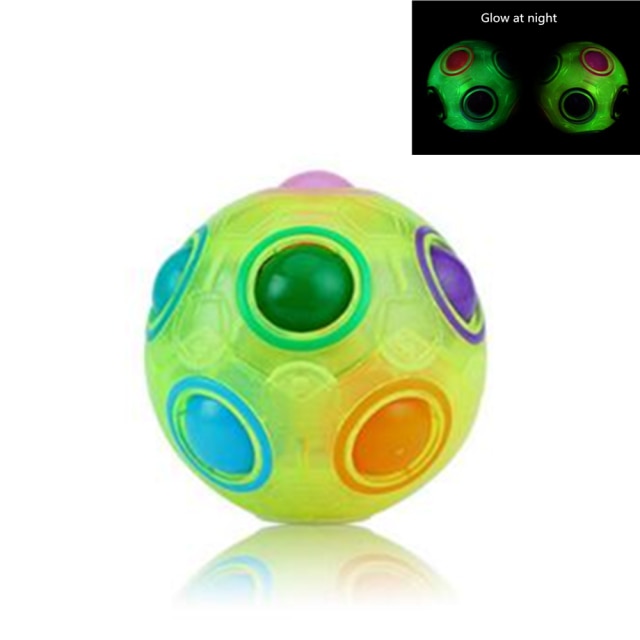Antistress Cube Rainbow Ball Puzzles Magic Cube Educational Learning Toys for Children Adult Kids Stress Reliever Toys