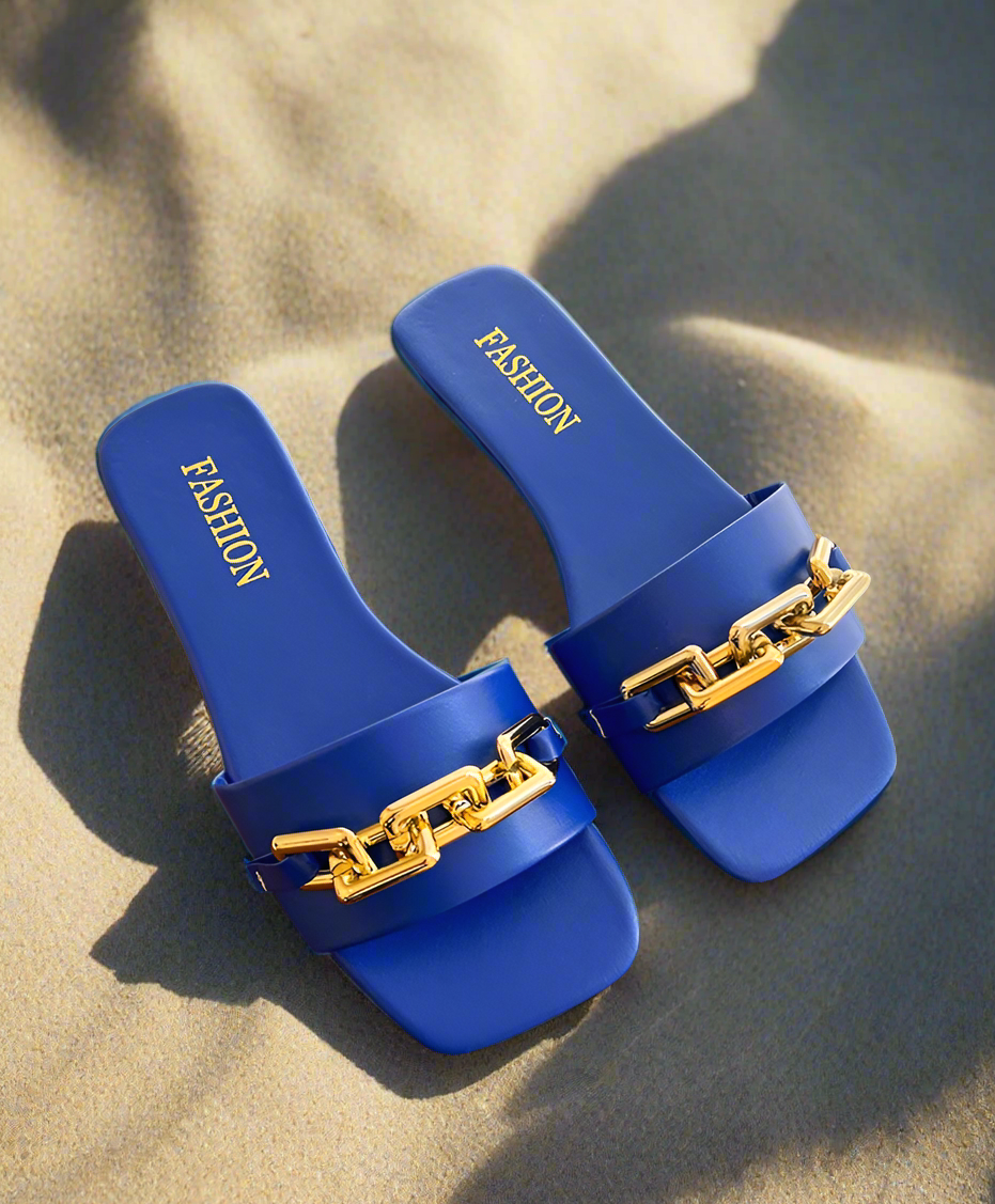 Gold Chain Link Sandals