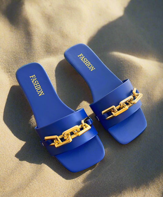 Gold Chain Link Sandals