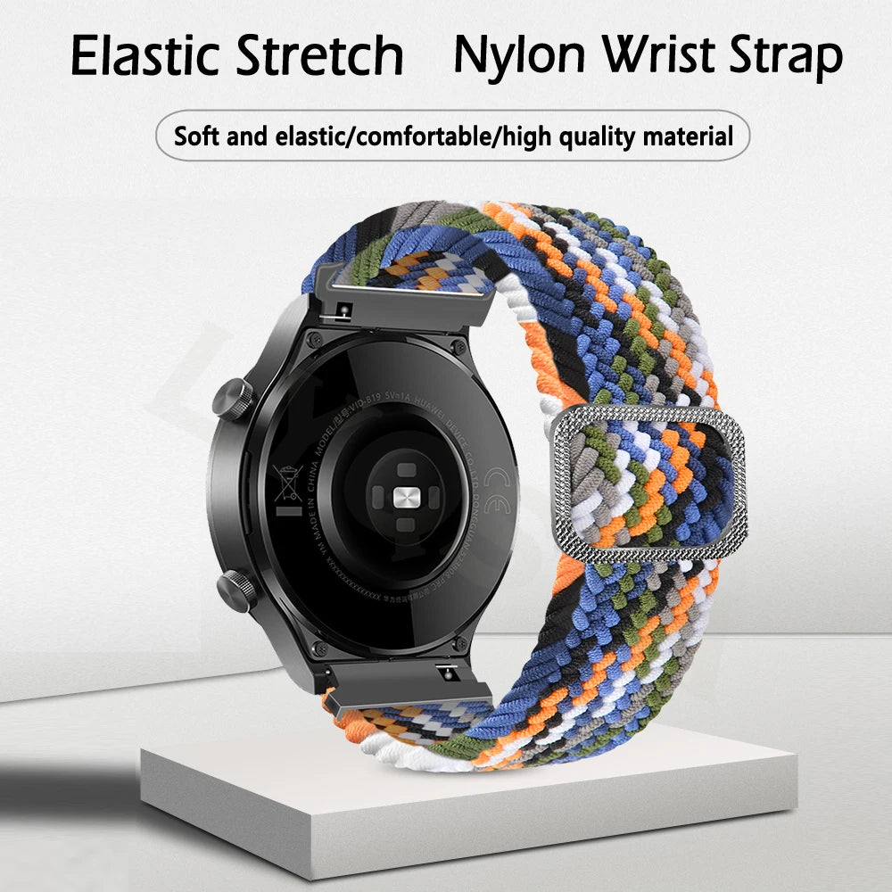 22/20mm Nylon Strap For Xiaomi Mi Watch Color 2/MiBro Color Band Replaceable For MiWatch S1 Active/S2 42 46mm Bracelet Watchband