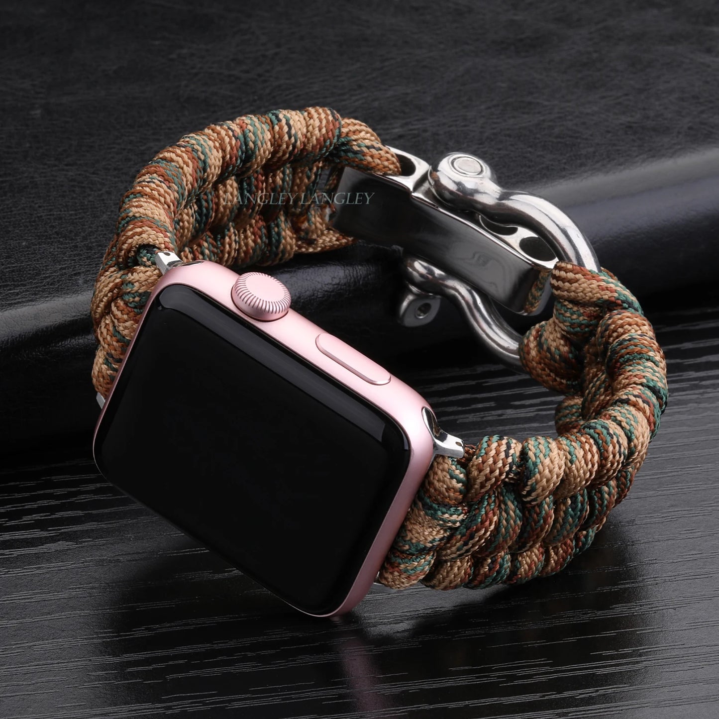 Nylon Rope Survival Paracord Watch Band for Apple Watch Series 6 5 7 SE
for 38mm 40mm 41mm 42mm 44mm 45mm