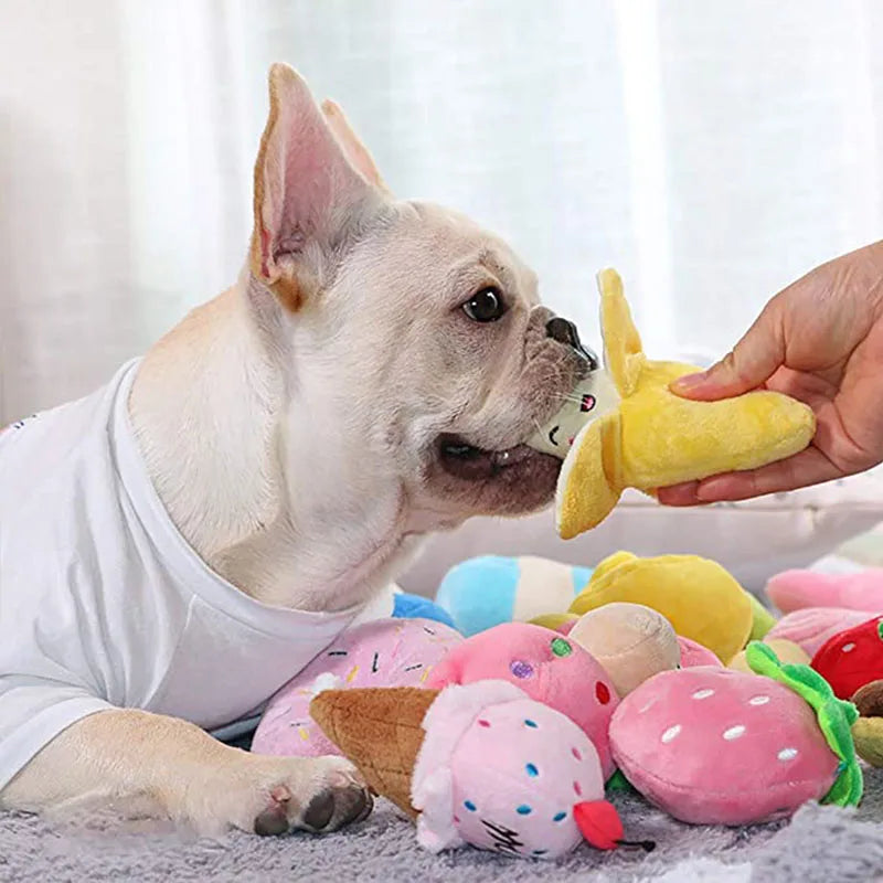 Plushy Squeaky Pet Toys Interactive Chew Toy