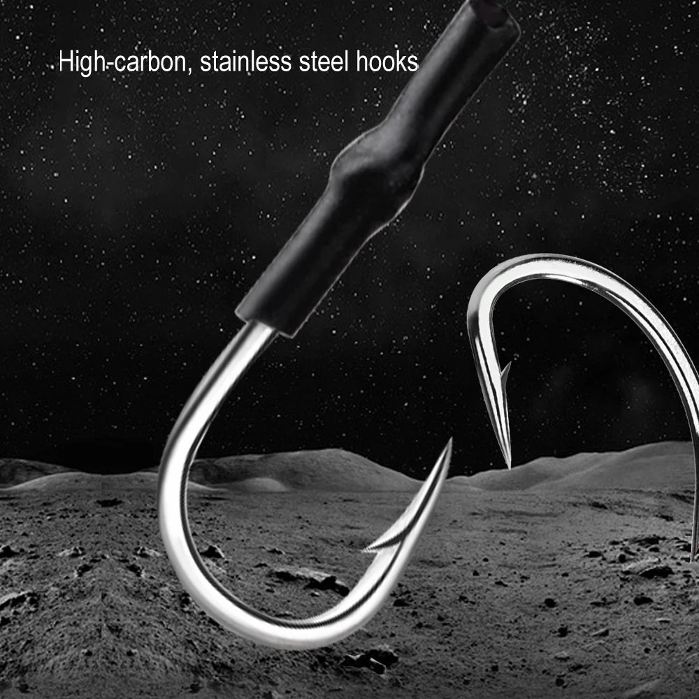 FISH KING 30-80g Carp Fishing Bait Cage Line Group High Carbon Steel Metal Feeder Hook Sinking Artificial Lure Accessories