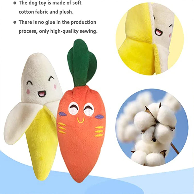 Plushy Squeaky Pet Toys Interactive Chew Toy