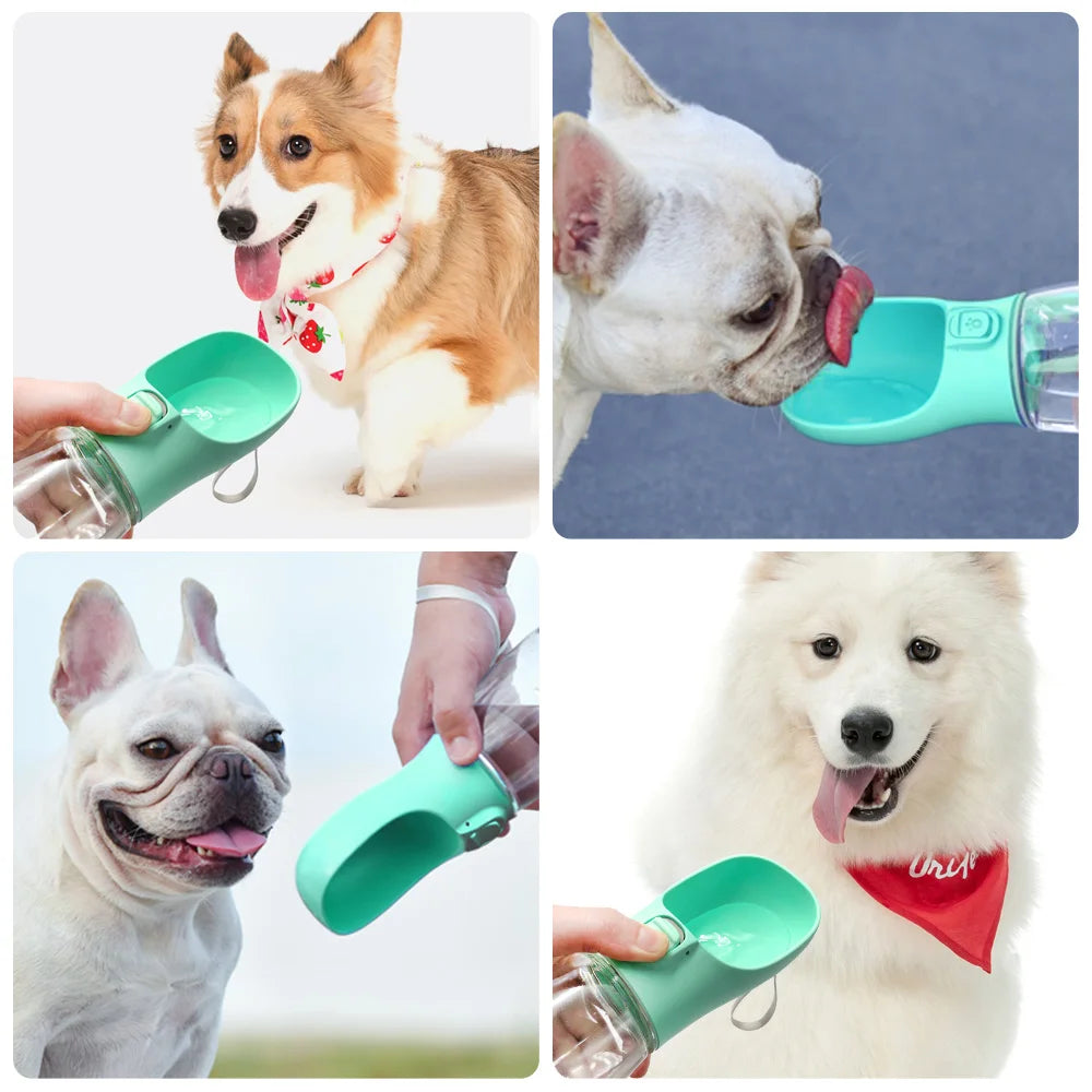 350ml 550ml Portable Dog Water Bottle For Small Large Dogs Bowl Outdoor Walking Puppy Pet Travel Water Bottle Cat Drinking Bowl Dog Supplies 350ml 550ml sizes