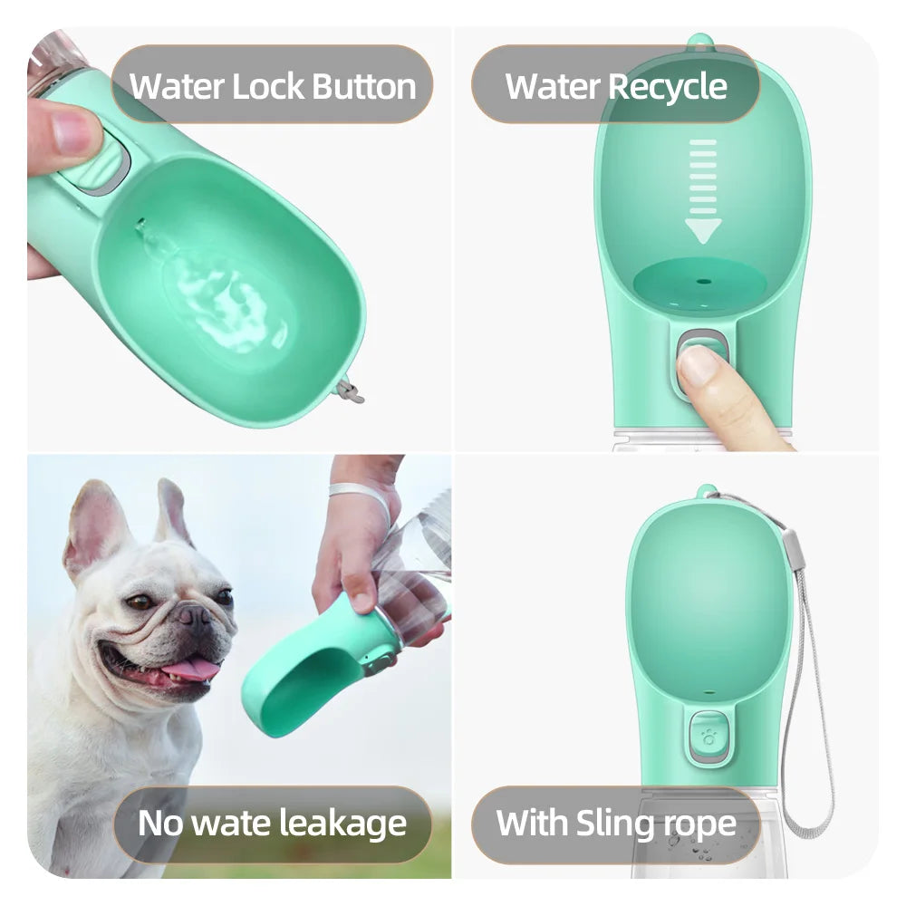 Portable Water Bottle for Pets Dogs Cats Leakproof Perfect for Outdoor Traveling Walking Pet Accessories 300ml-550ml