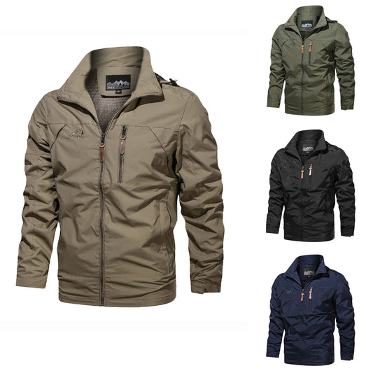 Men's Tactical Windbreaker Jacket Durable Coat