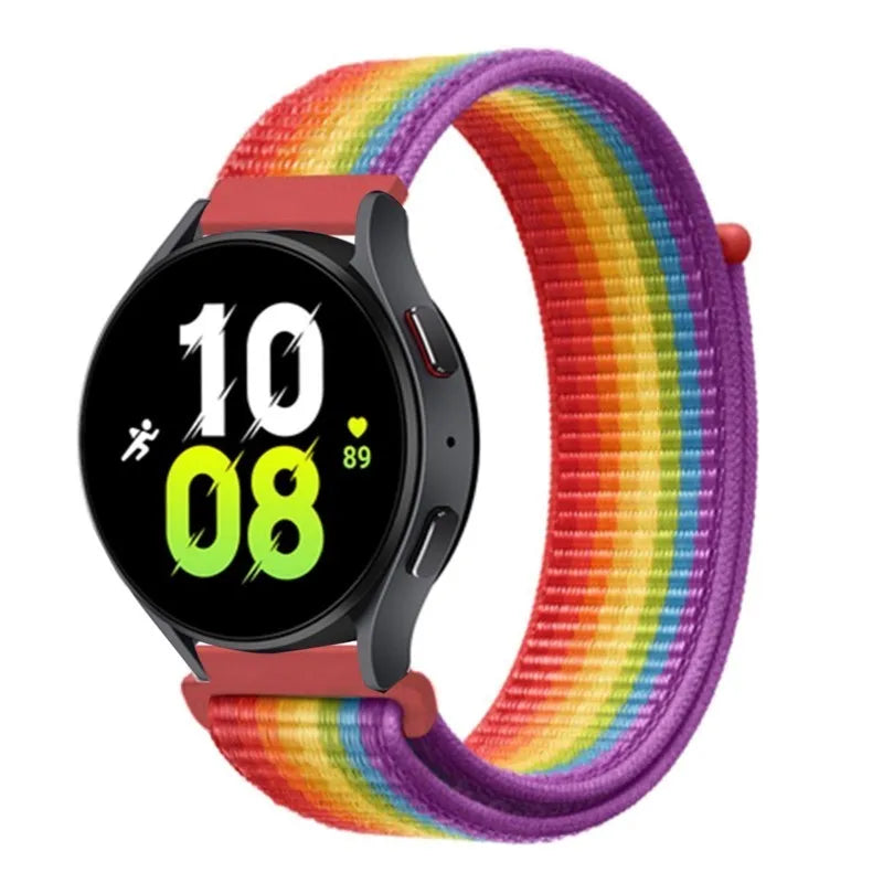 UNITED KINGDOM Nylon Loop Band For Samsung Galaxy Watch 6 5 Pro/4/classic/gear s3 frontier/active Sport Bracelet Huawei watch gt2 3 22mm 20mm Strap