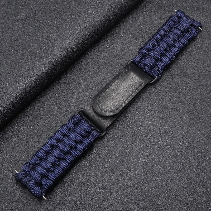 20 22mm Braided Strap For Samsung Galaxy Watch 3/4/5/6 41/45mm 40/44mm 42/46mm Band For Huawei GT3 GT 2e GT2 Nylon Rope Bracelet