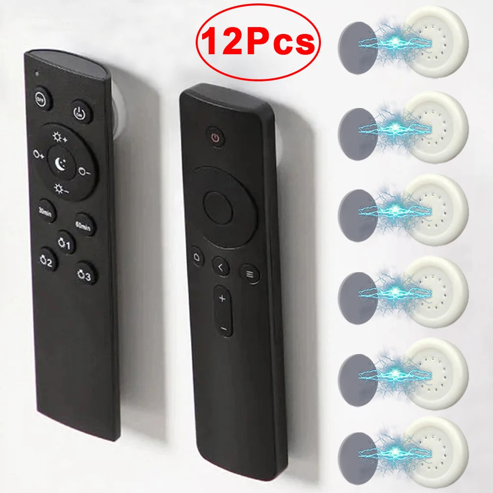 2pc - 12Pcs Strong Magnetic Wall Mount Hooks Magnet Storage Holder For Remote Control Fridge Sticker Home Organizer Hook LOSS PREVENTION Organization Tools