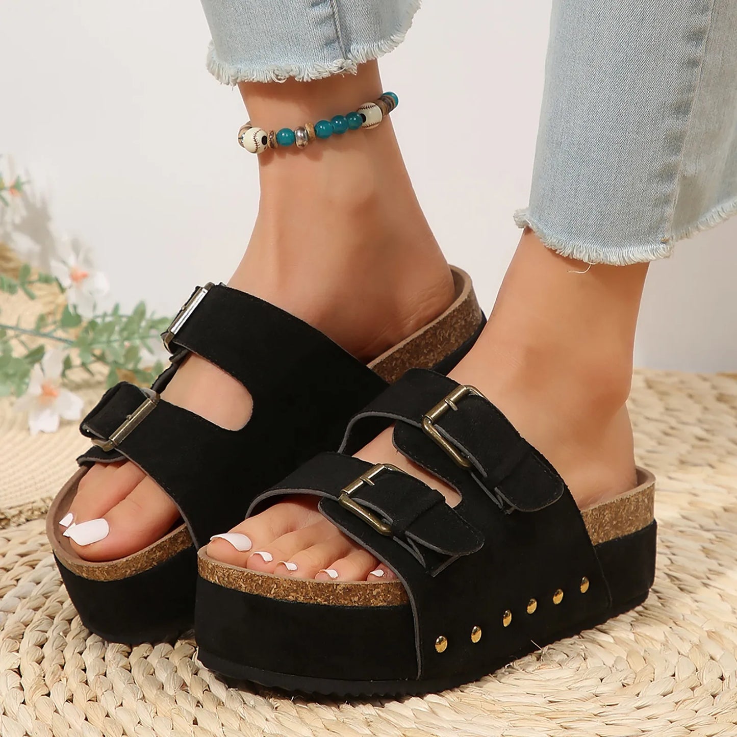 Open Toe Wedge Sandals