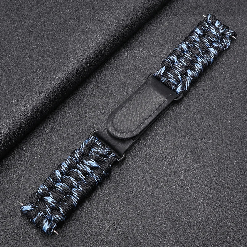 20 22mm Braided Strap For Samsung Galaxy Watch 3/4/5/6 41/45mm 40/44mm 42/46mm Band For Huawei GT3 GT 2e GT2 Nylon Rope Bracelet