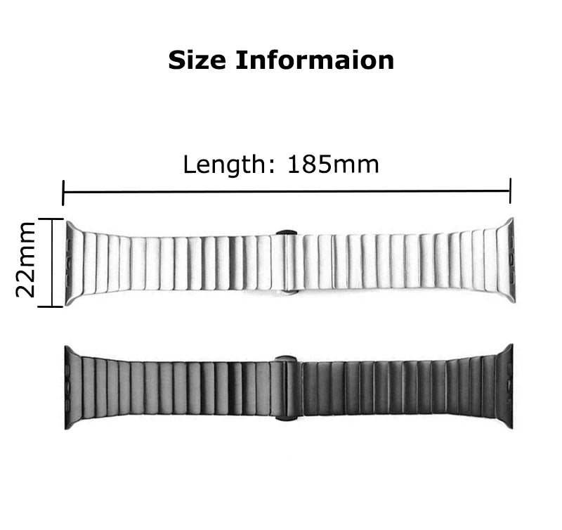 Titanium color band For Apple Watch Ultra 2 49mm 9 8 7 5 4 se 6 loop for iwatch 45mm 41 42 44mm 38 40mm stainless steel bracelet - FREE TOOL INCLUDED