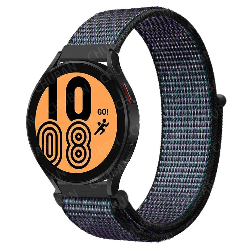 UNITED KINGDOM Nylon Loop Band For Samsung Galaxy Watch 6 5 Pro/4/classic/gear s3 frontier/active Sport Bracelet Huawei watch gt2 3 22mm 20mm Strap