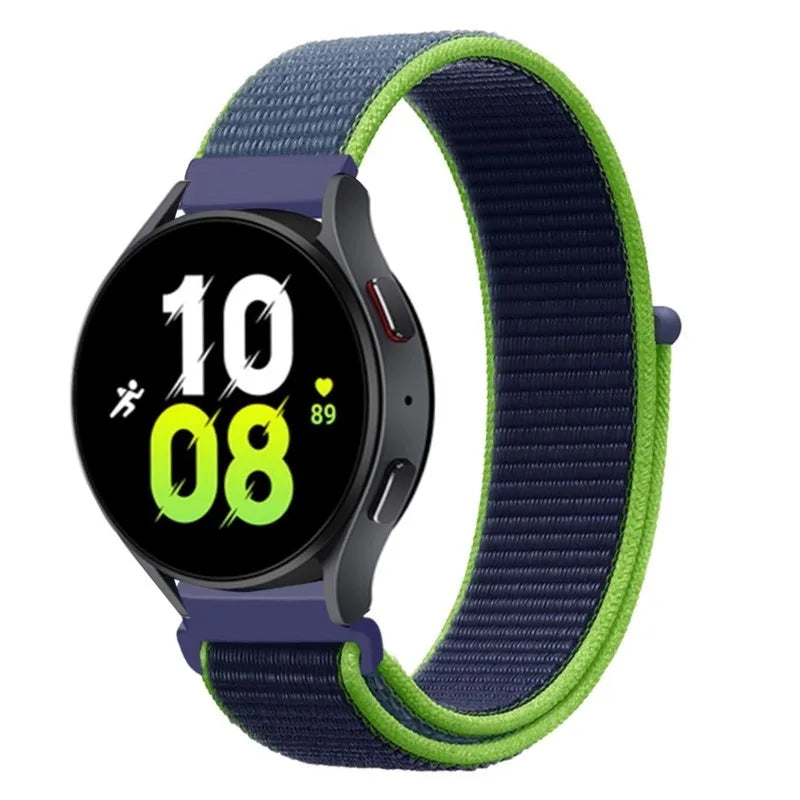 UNITED KINGDOM Nylon Loop Band For Samsung Galaxy Watch 6 5 Pro/4/classic/gear s3 frontier/active Sport Bracelet Huawei watch gt2 3 22mm 20mm Strap