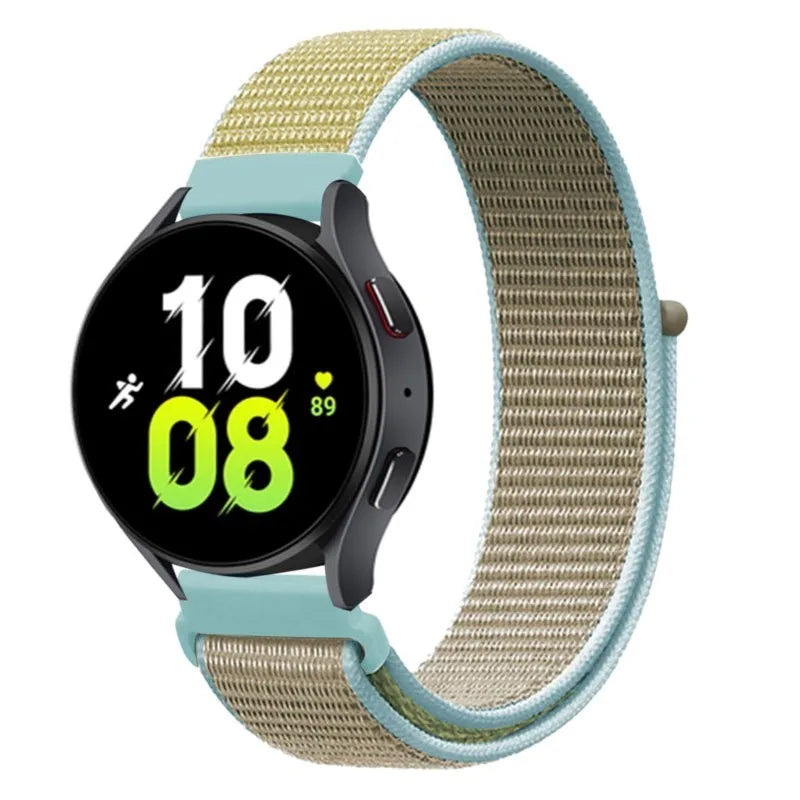 UNITED KINGDOM Nylon Loop Band For Samsung Galaxy Watch 6 5 Pro/4/classic/gear s3 frontier/active Sport Bracelet Huawei watch gt2 3 22mm 20mm Strap