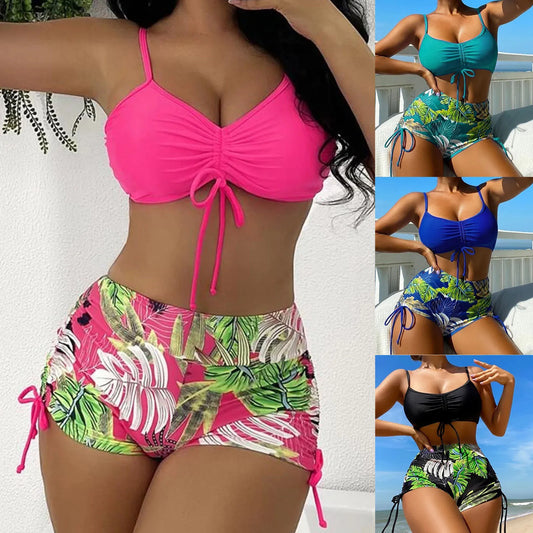 Two Piece High Rise Swim Set Bathing Suit Outfit