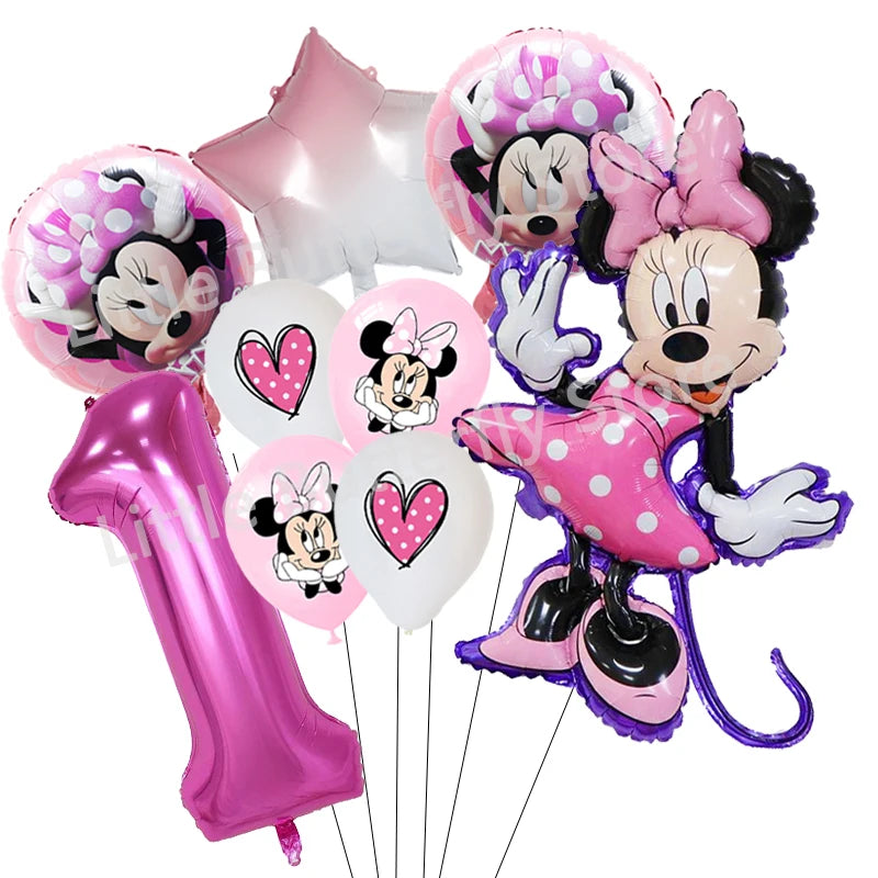 Disney Minnie Mouse Party Favor Gift Bags with Handle Birthday Party Decoration