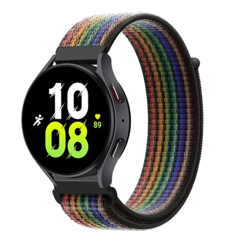 FRANCE Nylon loop Band For Samsung Galaxy Watch 6 5 Pro/4/classic/gear s3 frontier/active Sport Bracelet Huawei watch gt2 3 22mm 20mm Strap