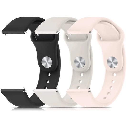 20mm 22mm strap For Samsung Galaxy watch 6/5/4/6 Classic/5 pro/4/Active 2 Silicone bracelet Huawei watch GT 4-2-2e-3-3 pro band Amazfit Xiaomi