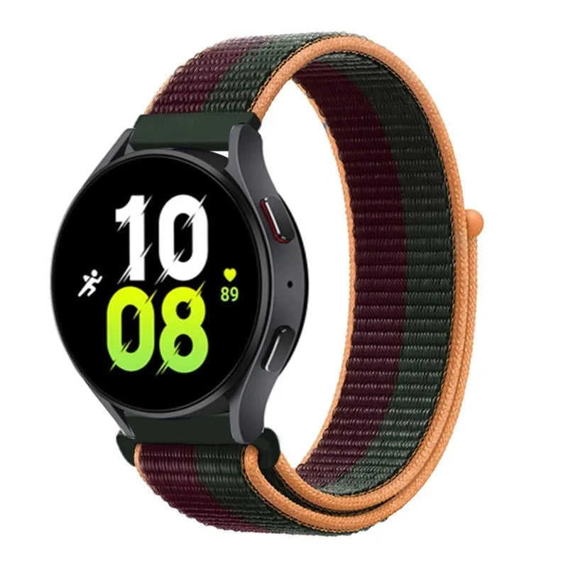 UNITED KINGDOM Nylon Loop Band For Samsung Galaxy Watch 6 5 Pro/4/classic/gear s3 frontier/active Sport Bracelet Huawei watch gt2 3 22mm 20mm Strap