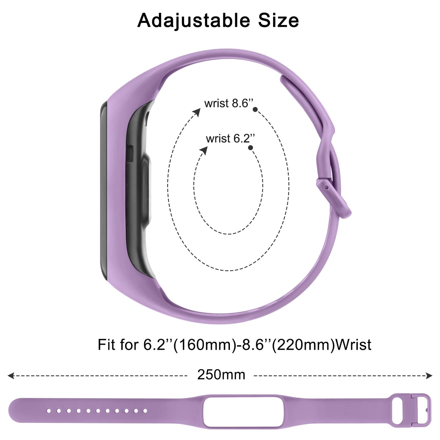 Soft Silicone Band For Samsung Galaxy Fit 2 Strap Bracelet Watchband Wristband