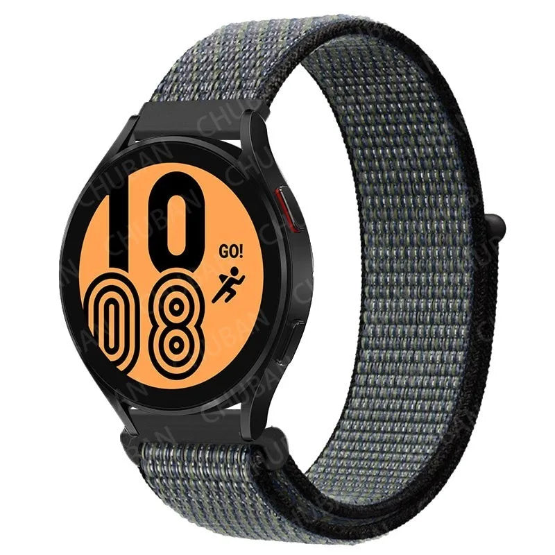 UNITED KINGDOM Nylon Loop Band For Samsung Galaxy Watch 6 5 Pro/4/classic/gear s3 frontier/active Sport Bracelet Huawei watch gt2 3 22mm 20mm Strap