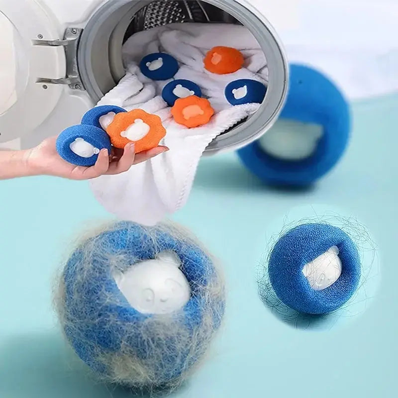 1-5pcs Pet Hair Remover Reusable Laundry Ball Washing Machine Filter Wool Sticker Cat Hair Remover Pet Fur Lint Catcher Home