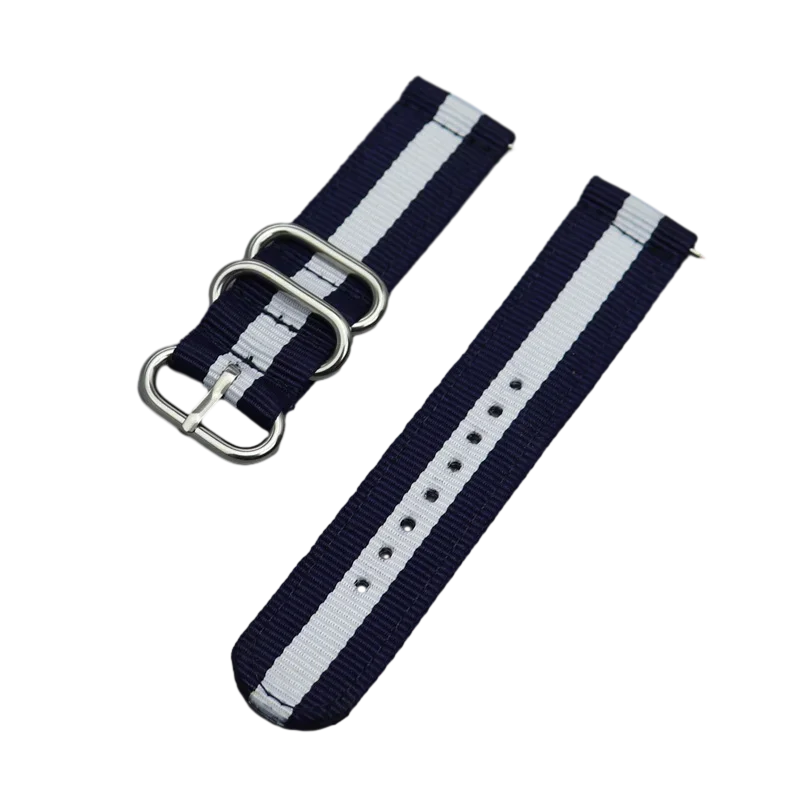 Rainbow Samsung Watch Band 18mm 24mm 22mm 20mm Woven Nylon Watch Sport Strap Band For Samsung Galaxy 4 5 6 Gear S3 Classic Active 2 for Amazfit Fabric band