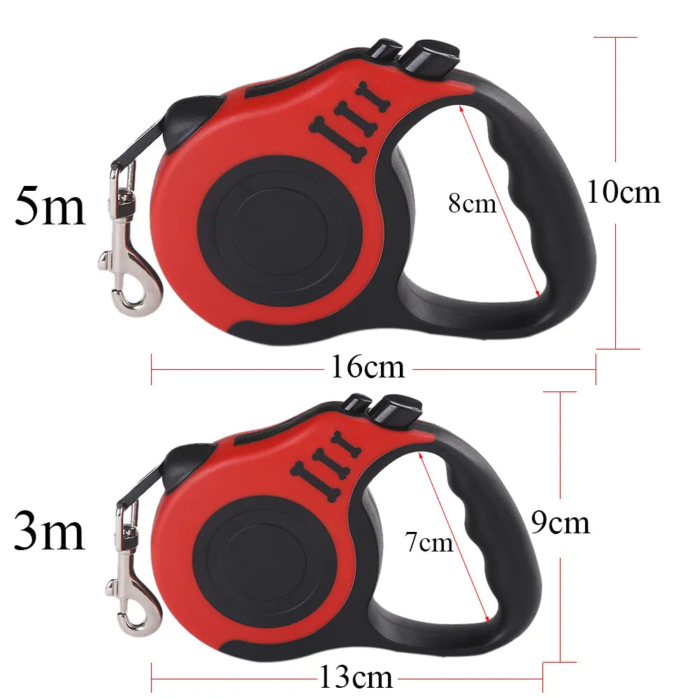 3m 5m Retractable Pet Leash for Small Dogs Cat Automatic Retractable Durable Nylon Lead Puppy Outdoor Travel Walking Hiking Traction Rope