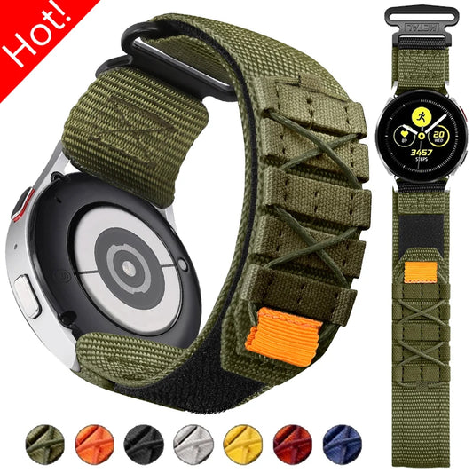 Military Design Active Sport Watch Band Strap for Samsung Galaxy Watch 6 5 4 5Pro 6 Classic 47mm Gear S3 22mm 20mm Bracelet for Huawei Watch 4 GT3 4Pro Band