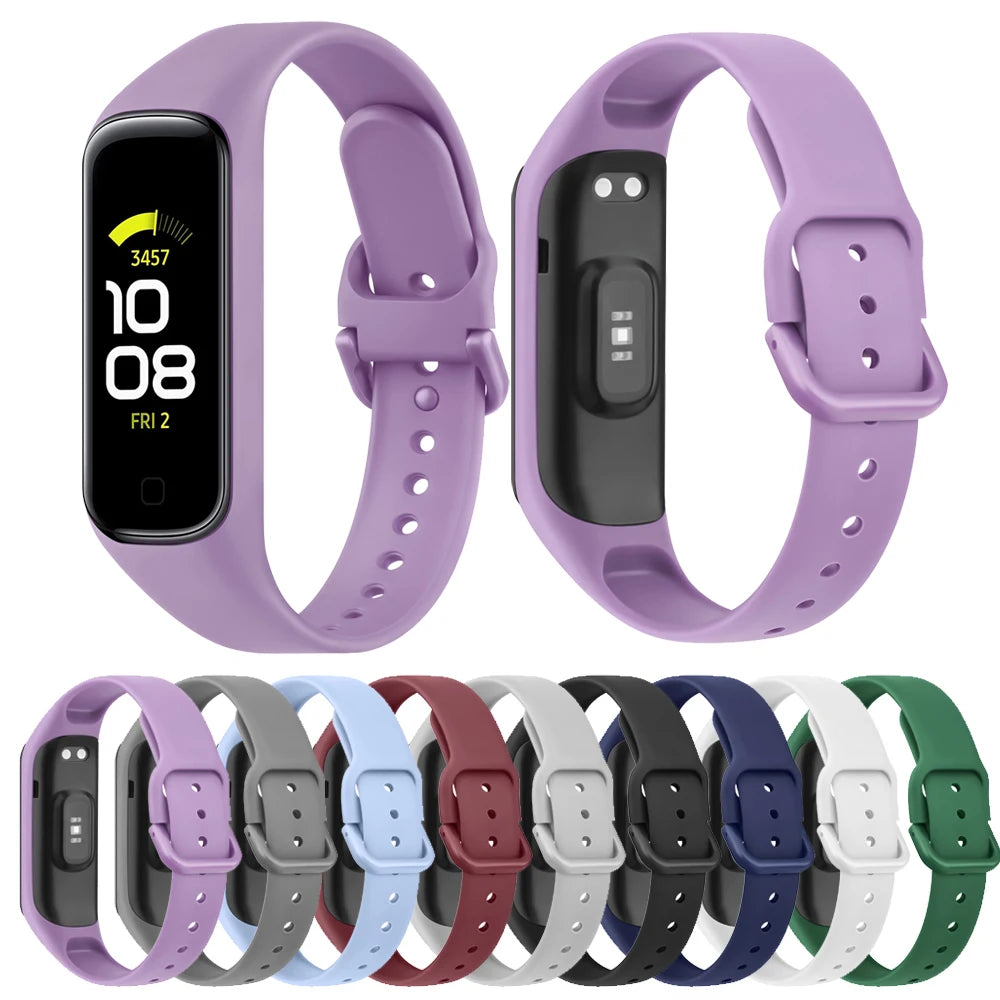 Soft Silicone Band For Samsung Galaxy Fit 2 Strap Bracelet Watchband Wristband