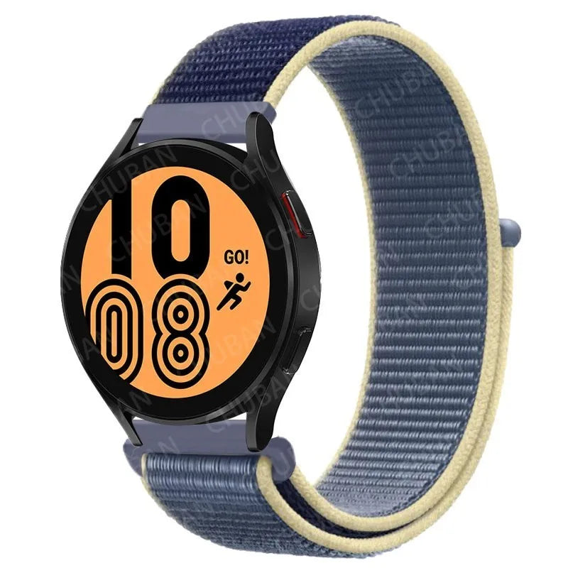 UNITED KINGDOM Nylon Loop Band For Samsung Galaxy Watch 6 5 Pro/4/classic/gear s3 frontier/active Sport Bracelet Huawei watch gt2 3 22mm 20mm Strap