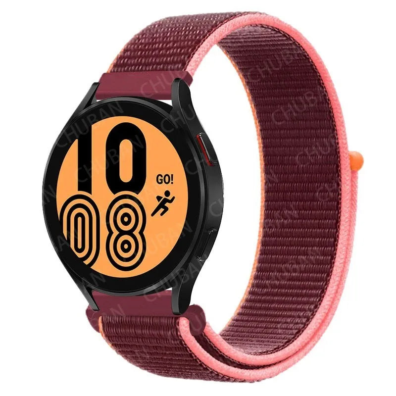 UNITED KINGDOM Nylon Loop Band For Samsung Galaxy Watch 6 5 Pro/4/classic/gear s3 frontier/active Sport Bracelet Huawei watch gt2 3 22mm 20mm Strap