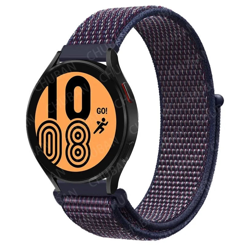 UNITED KINGDOM Nylon Loop Band For Samsung Galaxy Watch 6 5 Pro/4/classic/gear s3 frontier/active Sport Bracelet Huawei watch gt2 3 22mm 20mm Strap