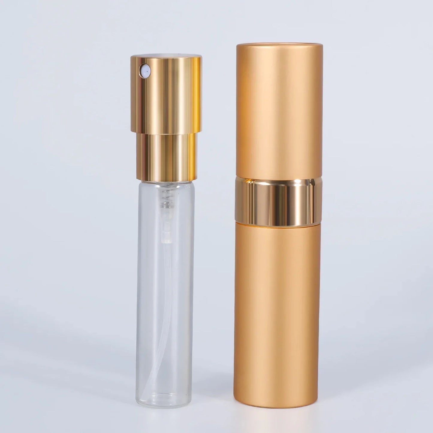 Perfume Refill Bottle 8ml Metal Aluminum Refillable Perfume Bottle Spray Bottle Portable Atomizer Perfume Travel