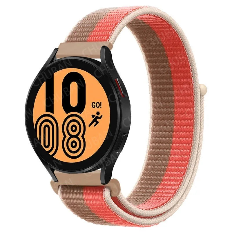 UNITED KINGDOM Nylon Loop Band For Samsung Galaxy Watch 6 5 Pro/4/classic/gear s3 frontier/active Sport Bracelet Huawei watch gt2 3 22mm 20mm Strap