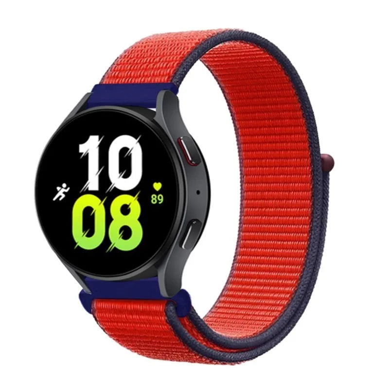 UNITED KINGDOM Nylon Loop Band For Samsung Galaxy Watch 6 5 Pro/4/classic/gear s3 frontier/active Sport Bracelet Huawei watch gt2 3 22mm 20mm Strap