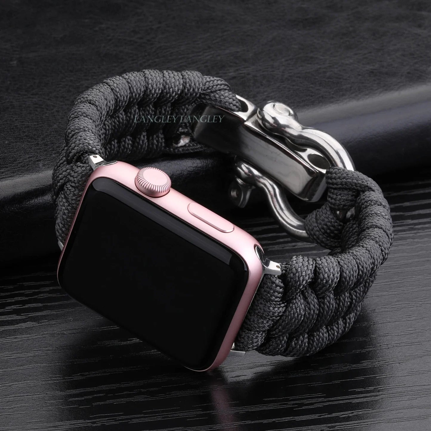 Nylon Rope Survival Paracord Watch Band for Apple Watch Series 6 5 7 SE
for 38mm 40mm 41mm 42mm 44mm 45mm