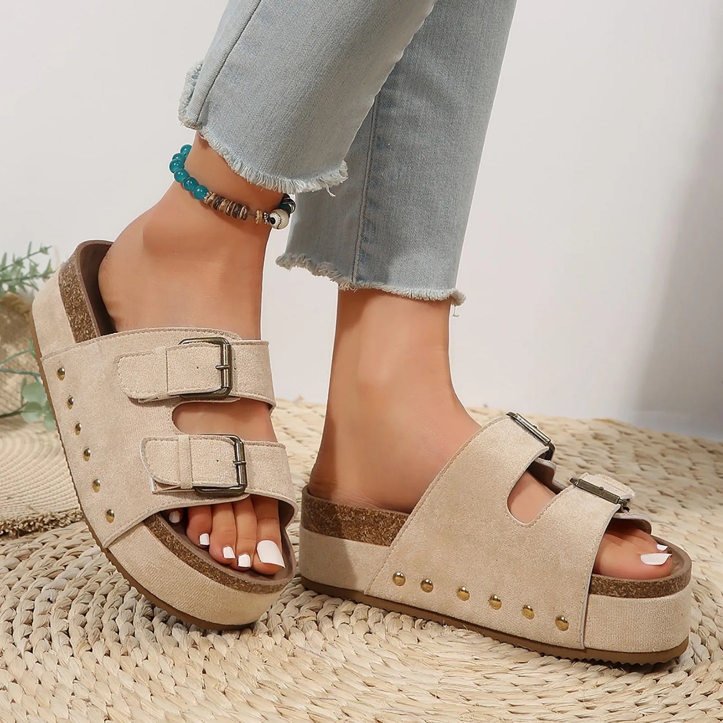 Open Toe Wedge Sandals