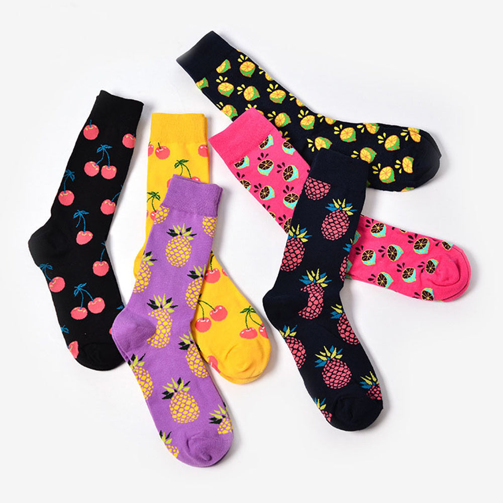 Fun Fruit Pattern Socks Unisex