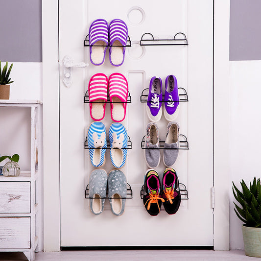 Wall Hanging Storage Rack Paste Household Shoes Slippers Suction Shelf Gift