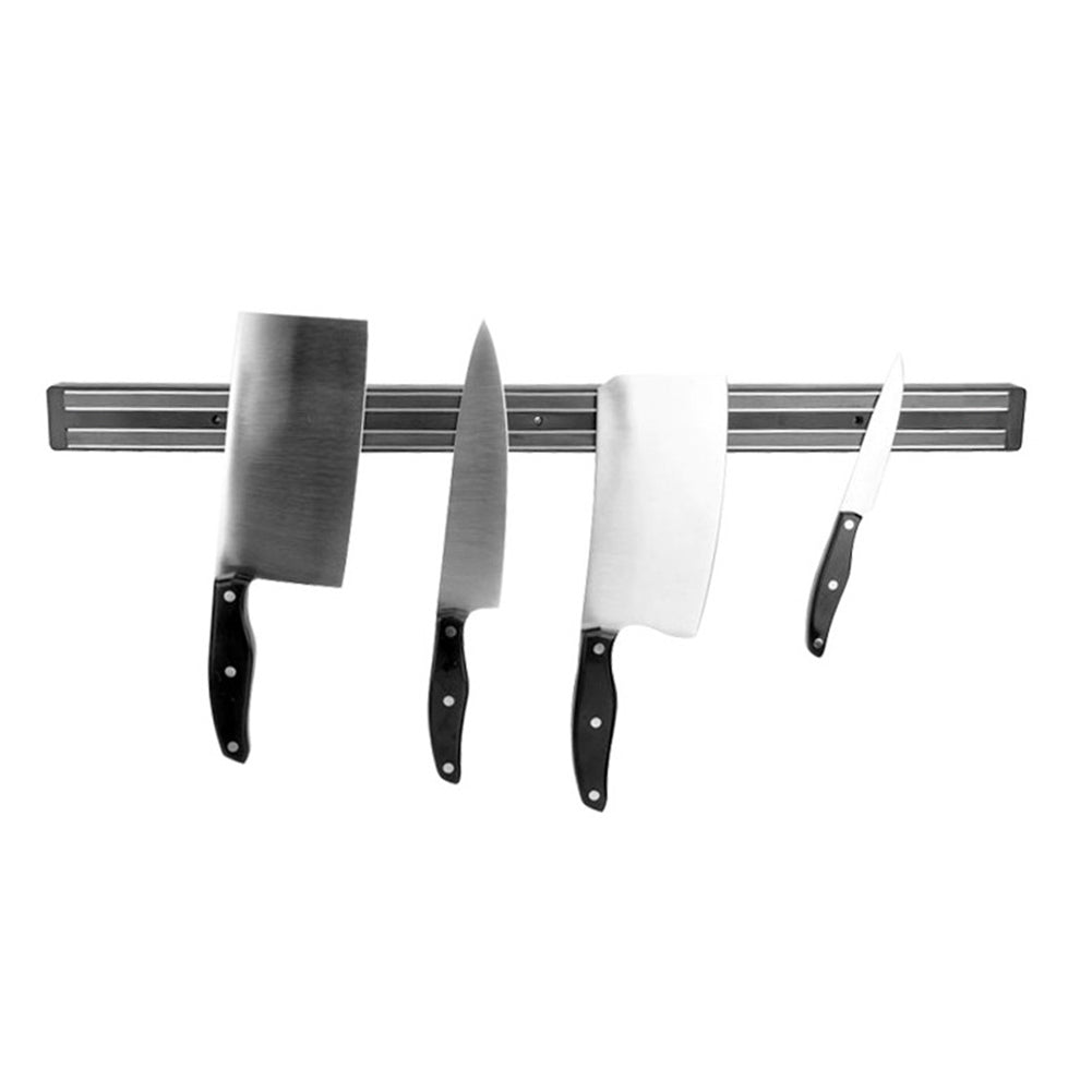 Kitchen Utensils Cooker Tool Wall Mount Magnetic Knife Rack Shelf Storage Holder