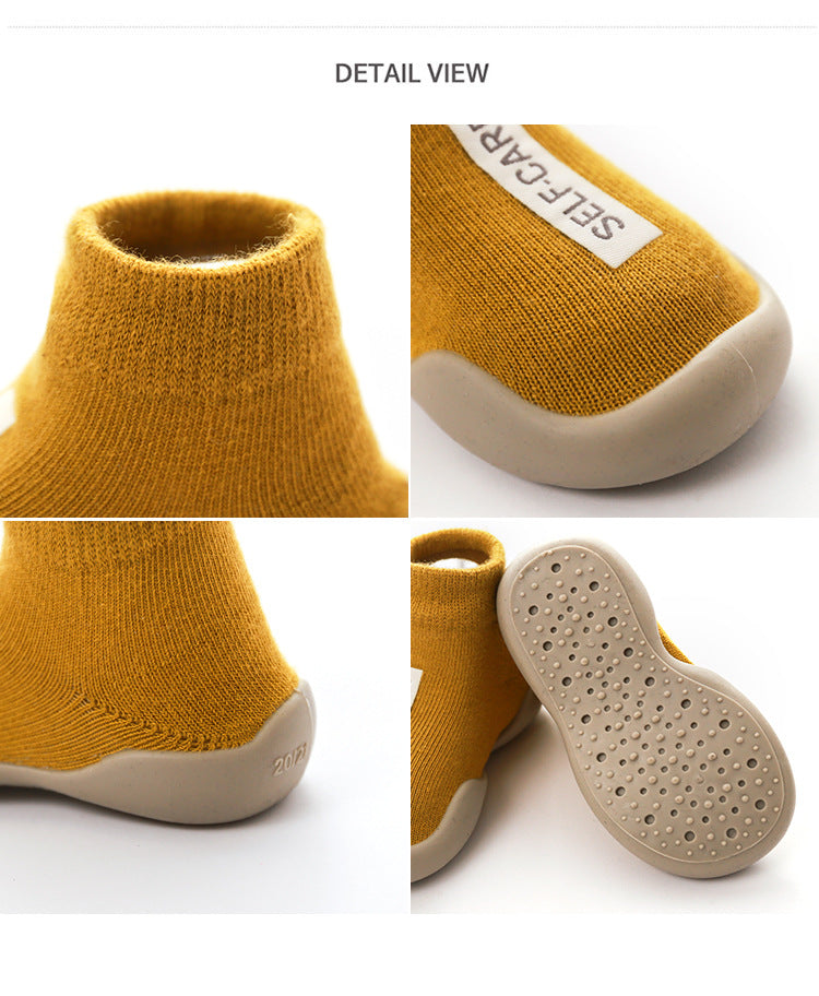 Premium Infant Baby sock shoes rubber soles non-slip Walker Booties