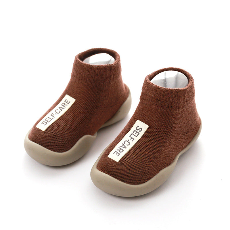 Premium Infant Baby sock shoes rubber soles non-slip Walker Booties