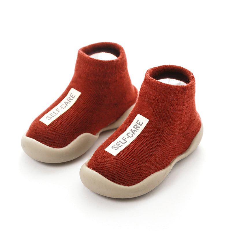 Premium Infant Baby sock shoes rubber soles non-slip Walker Booties