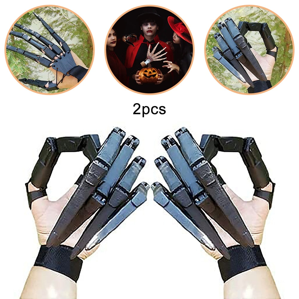 Halloween Finger Gloves With Flexible Joint Fits All Finger Sizes