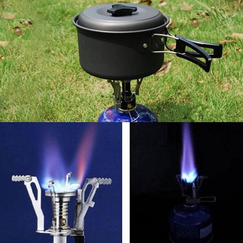 Mini Camping Stoves Folding Outdoor Gas Stove Portable Furnace for Cooking, Picnics, Cooker Burners